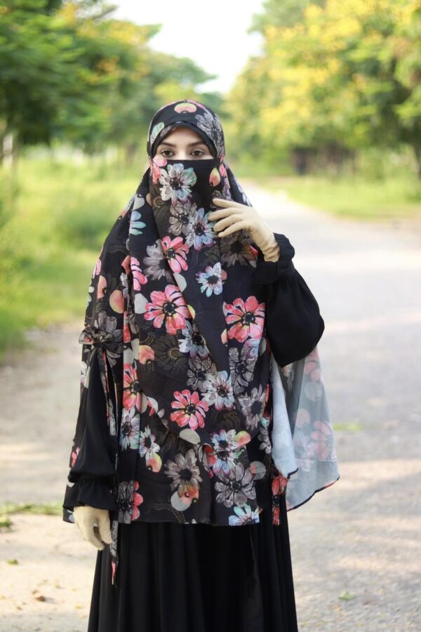 Alisha Hijab - Black Print